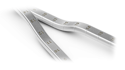 The HL Dilators’ unique angled design enables a comfortable fit and a firm grip on the tool.